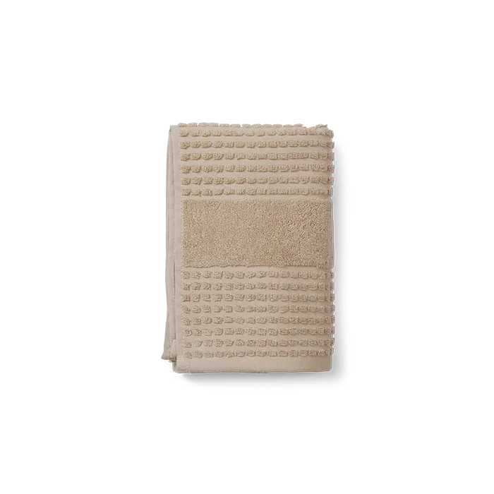 JUNA Check Towels Set, Sand, 3 pcs.