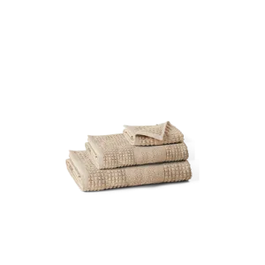 JUNA Check Towels Set, Sand, 3 pcs.