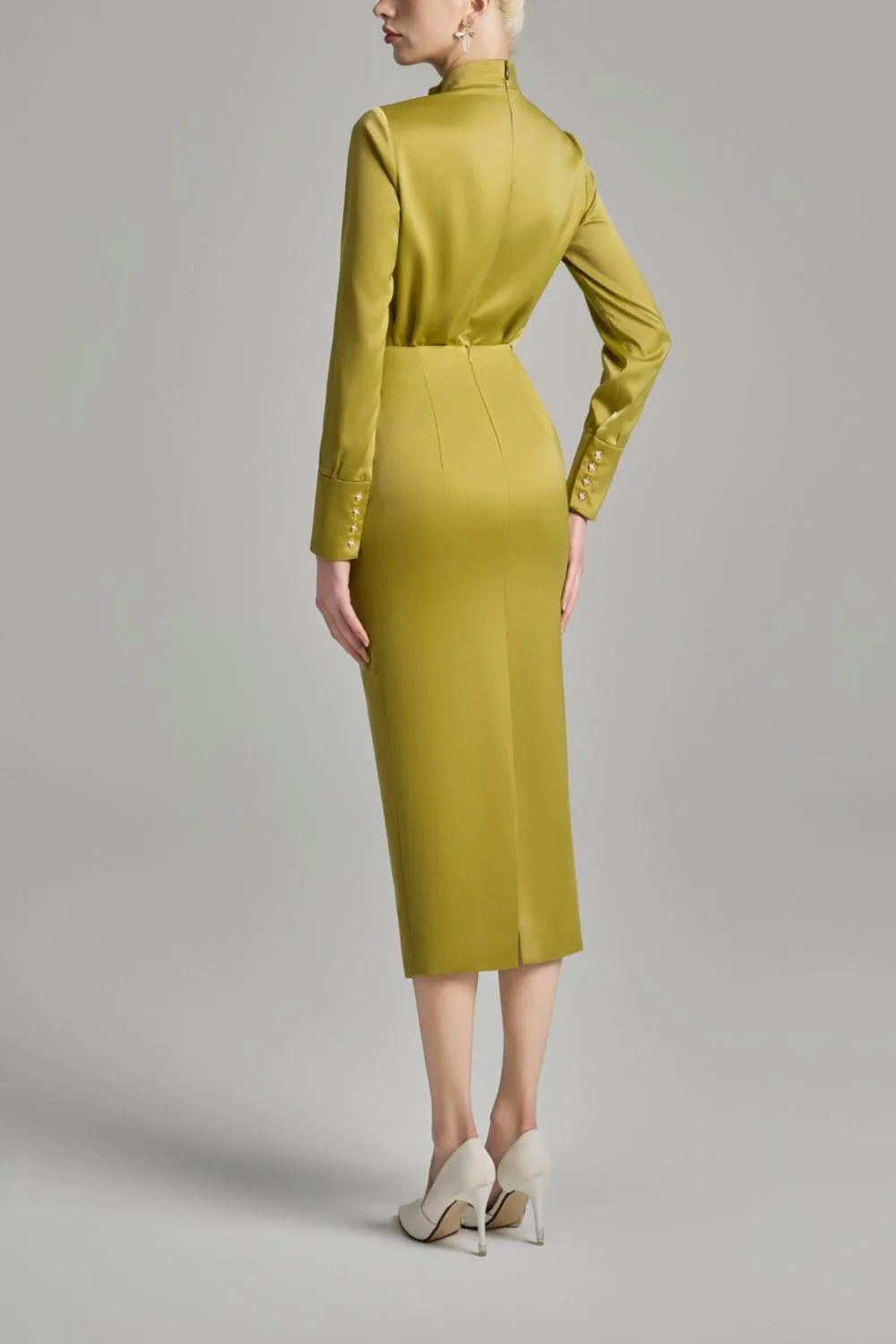 Kori Straight Cuff Sleeved Silk Top
