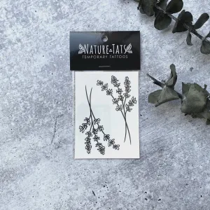 Lavender Twigs Temporary Tattoo