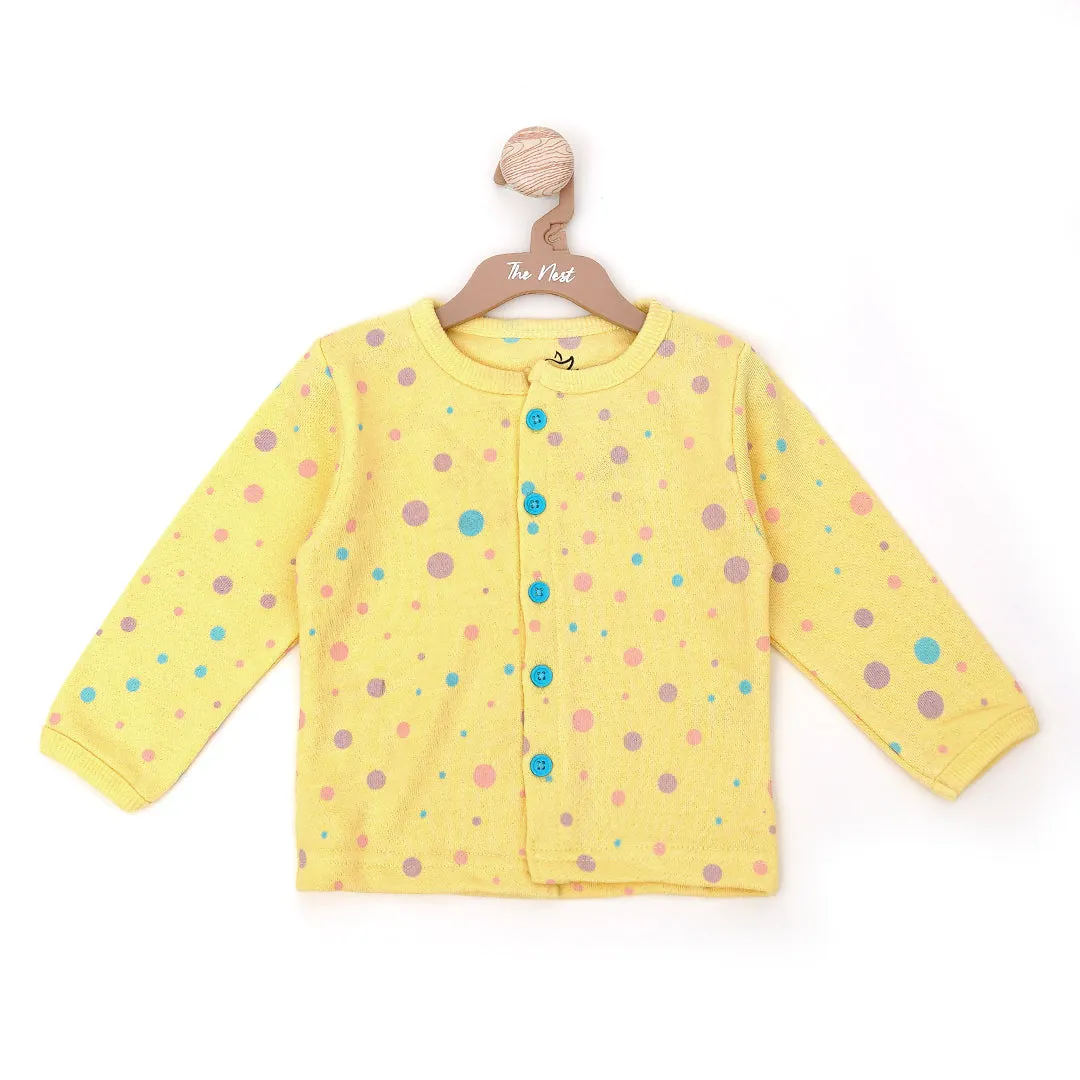 Lemonade Color Polka Dot Sleeping Suit Co-rd sets