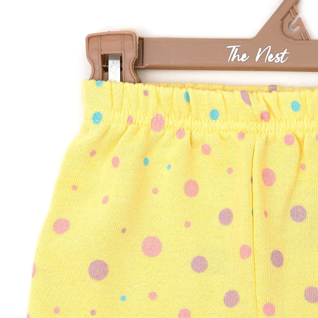 Lemonade Color Polka Dot Sleeping Suit Co-rd sets