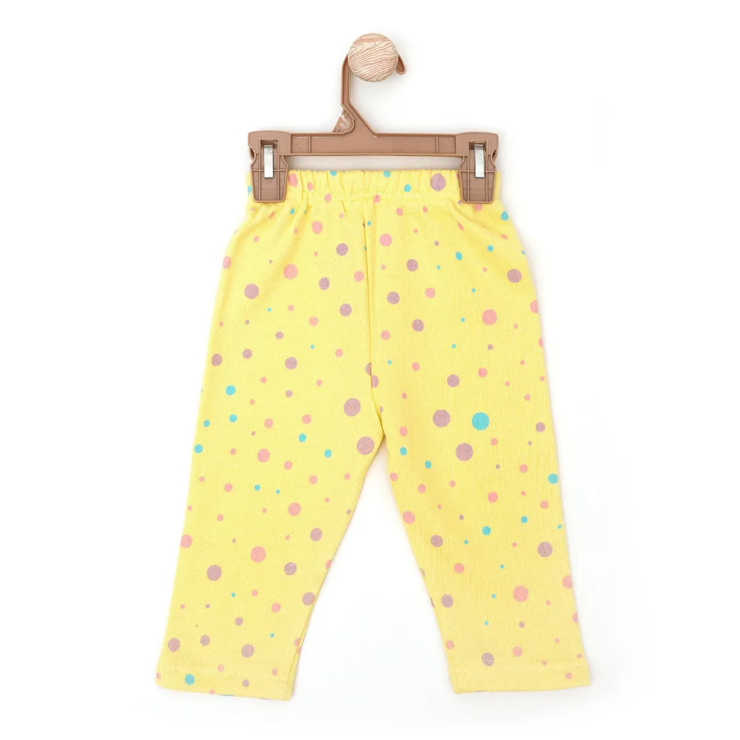 Lemonade Color Polka Dot Sleeping Suit Co-rd sets