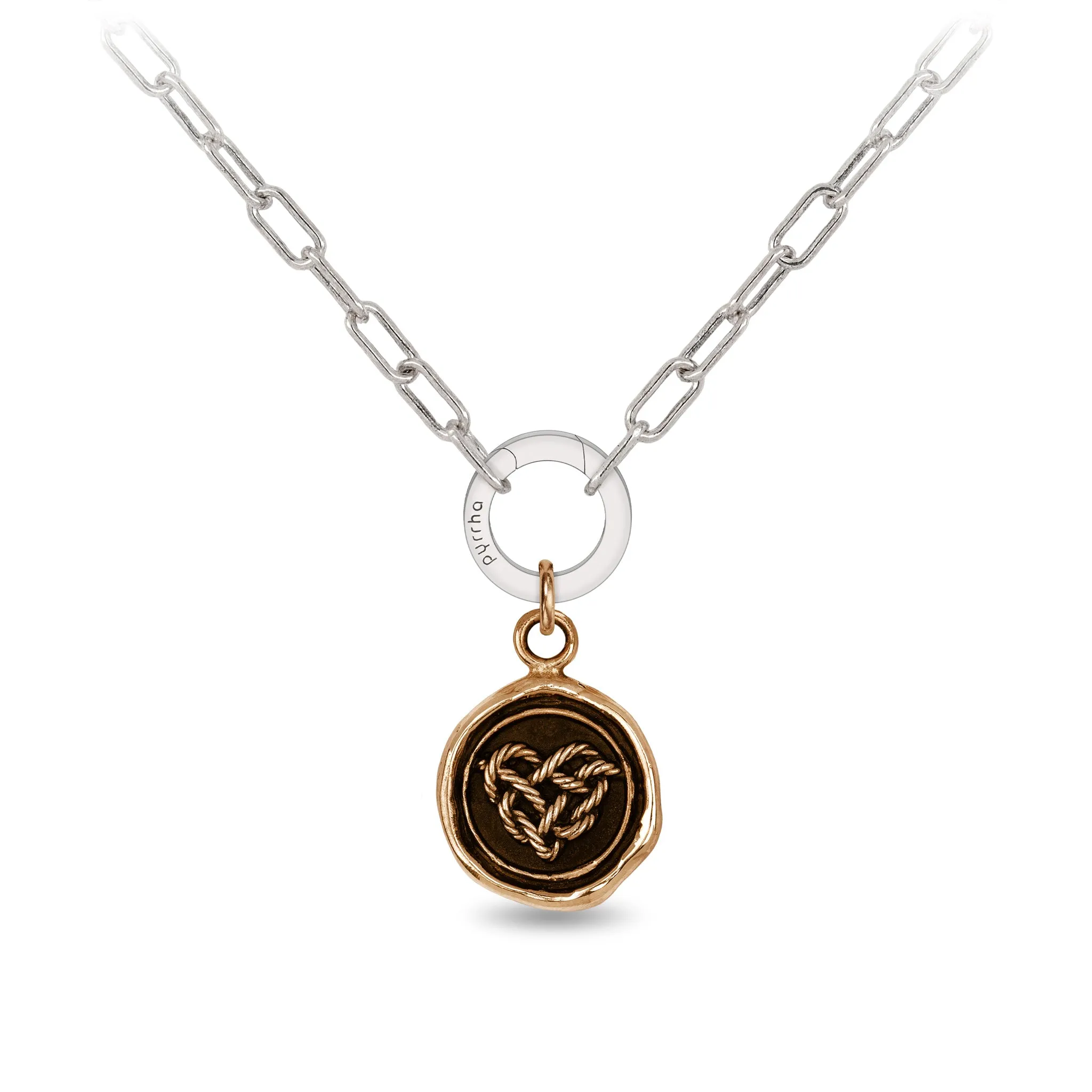 Love Knot Small Paperclip Chain Necklace
