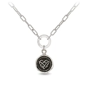 Love Knot Small Paperclip Chain Necklace