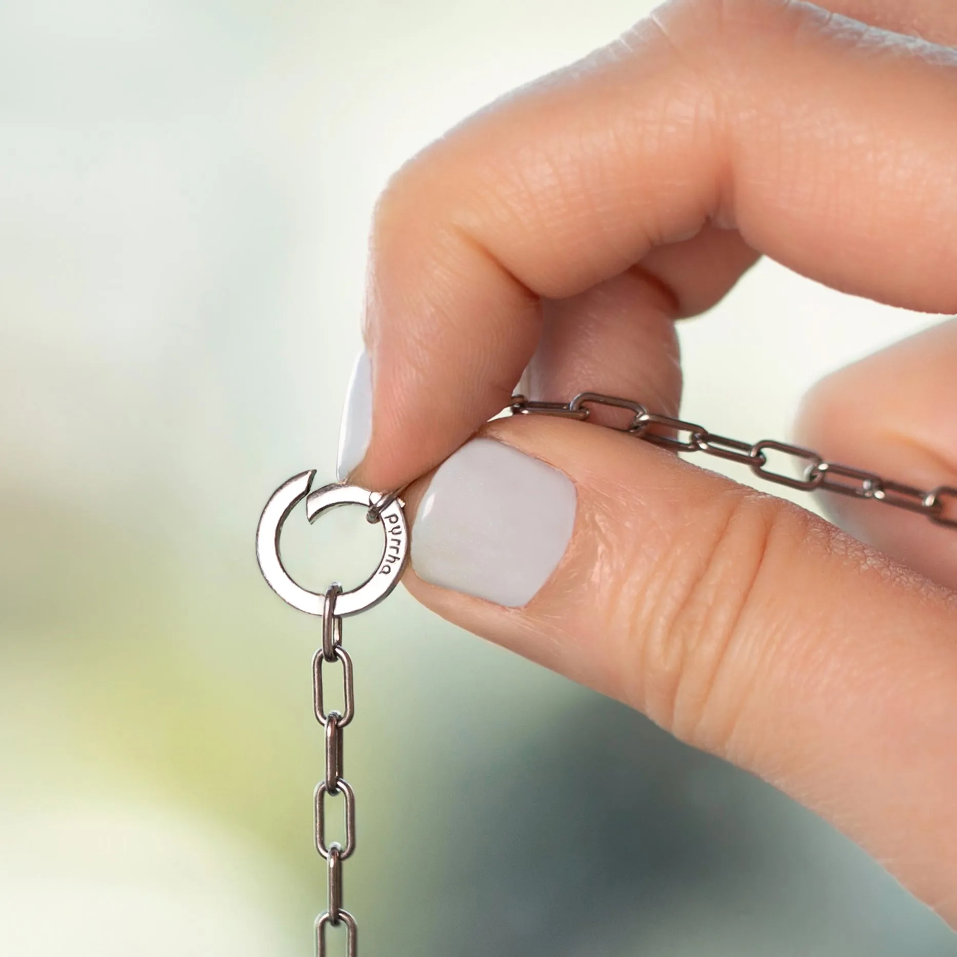 Love Knot Small Paperclip Chain Necklace