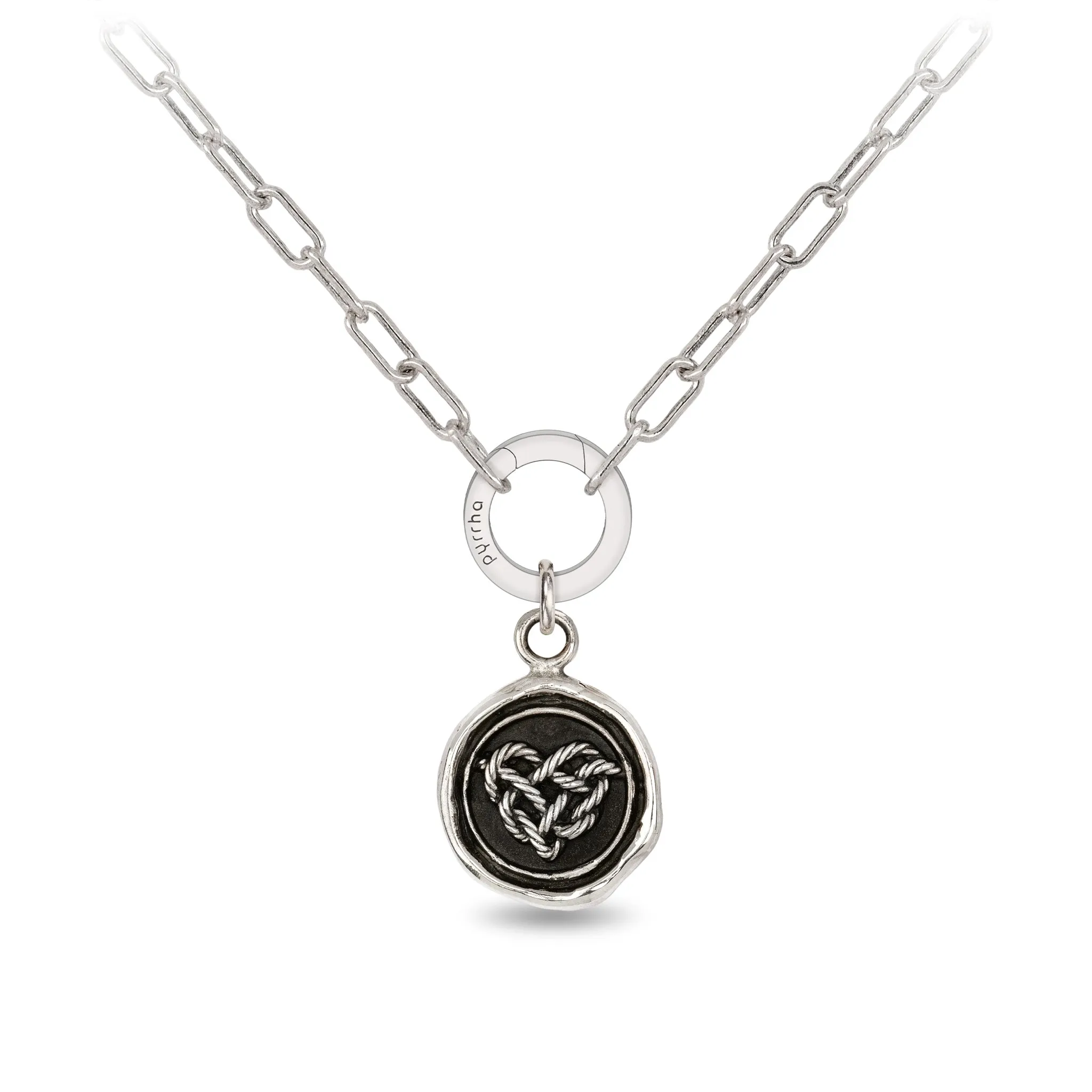 Love Knot Small Paperclip Chain Necklace