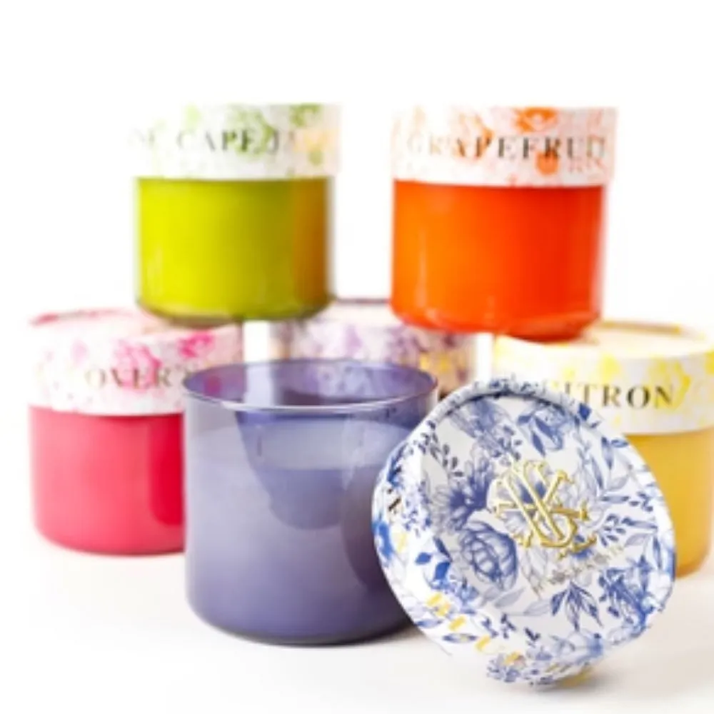 Lux Fragrances Grapefruit 15 oz. 2-Wick Decorative Lid Candle