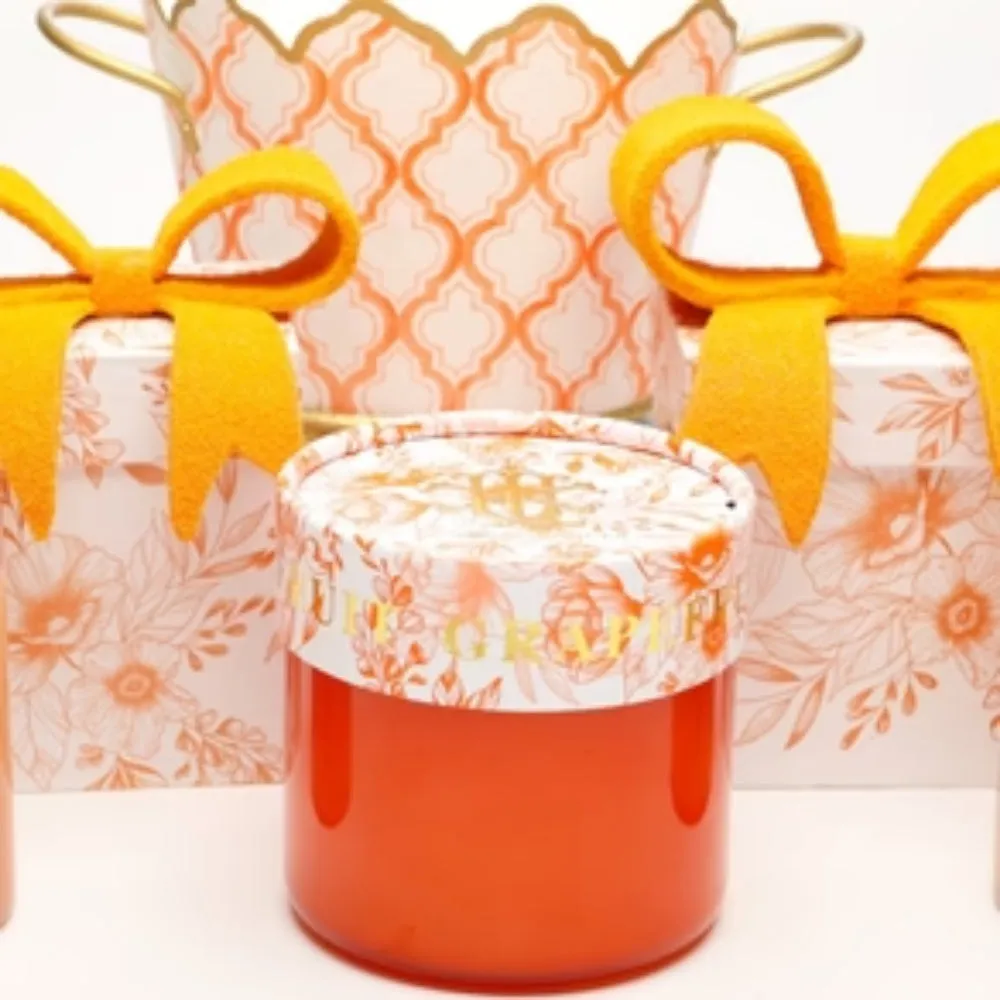 Lux Fragrances Grapefruit 15 oz. 2-Wick Decorative Lid Candle
