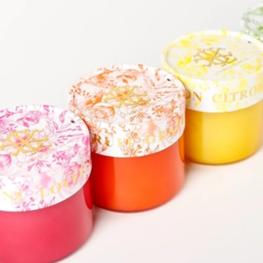 Lux Fragrances Grapefruit 15 oz. 2-Wick Decorative Lid Candle