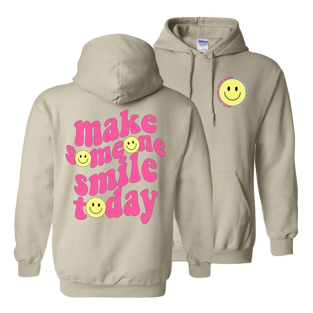 'Make Someone Smile Today' Front & Back Hoodie
