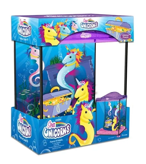Marina Sea Unicorns Aquarium Set