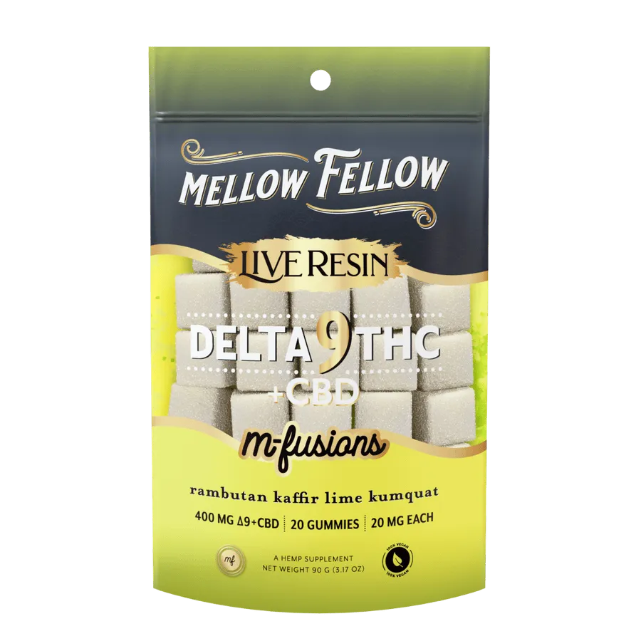Mellow Fellow D9 Live Resin Edible 400mg (6/pack) [DROPSHIP]