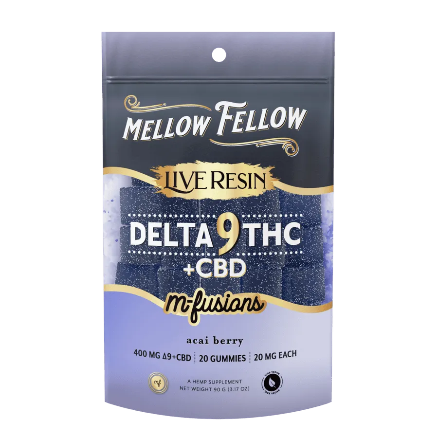 Mellow Fellow D9 Live Resin Edible 400mg (6/pack) [DROPSHIP]