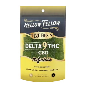Mellow Fellow D9 Live Resin Edible 400mg (6/pack) [DROPSHIP]
