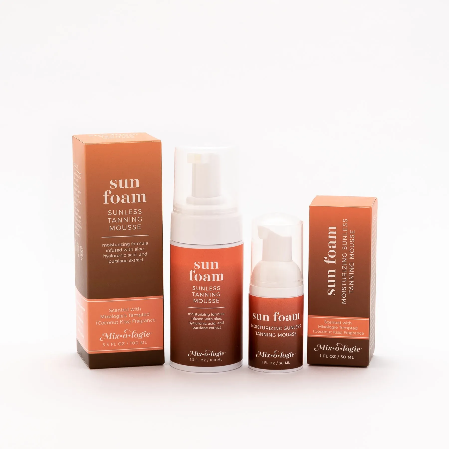 Mixologie SunFoam Sunless Tanning Mousse (choose size) - PREORDER