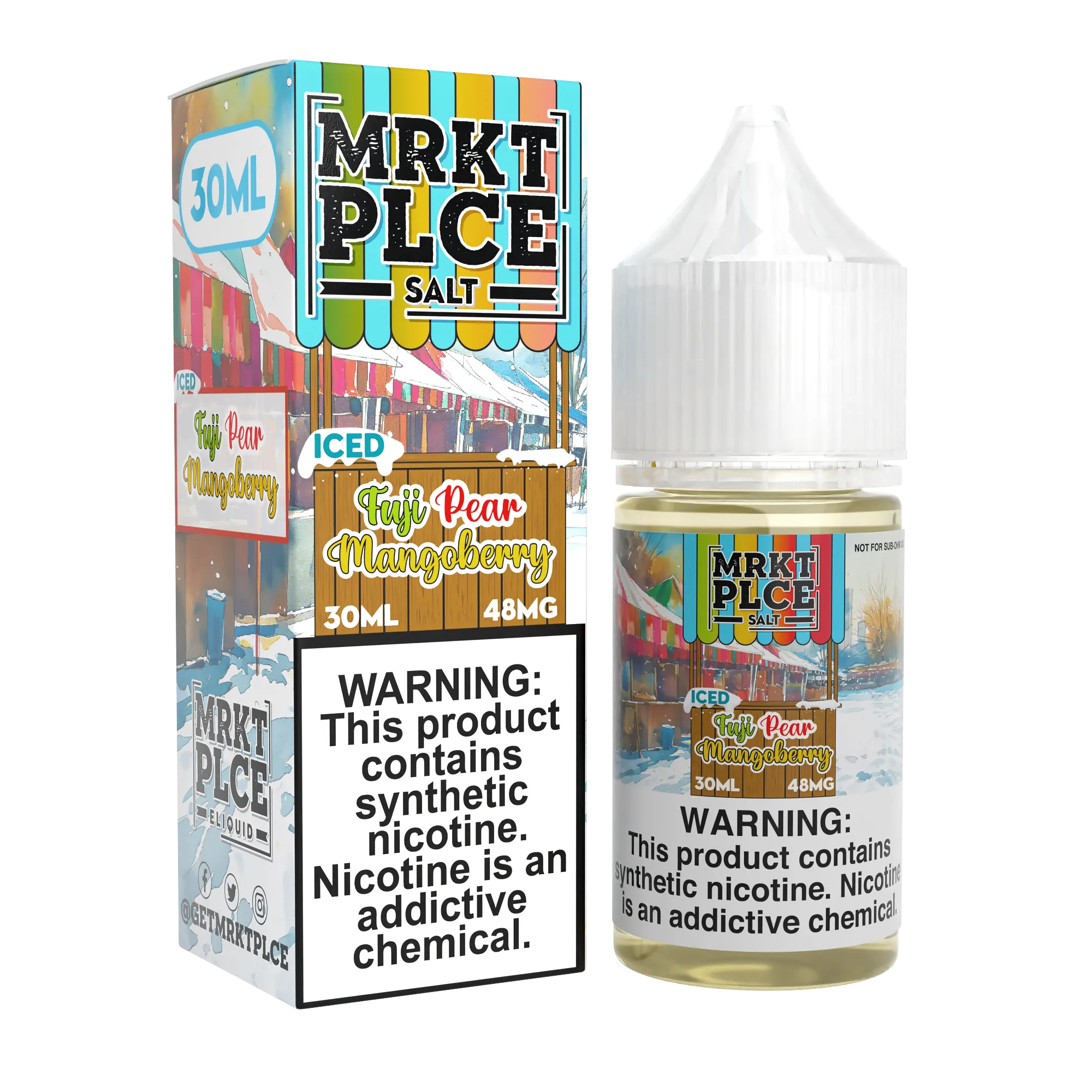 MRKTPLCE SALT -  ICED Fuji Pear Mangoberry Nic Salt 30ML E-Liquid