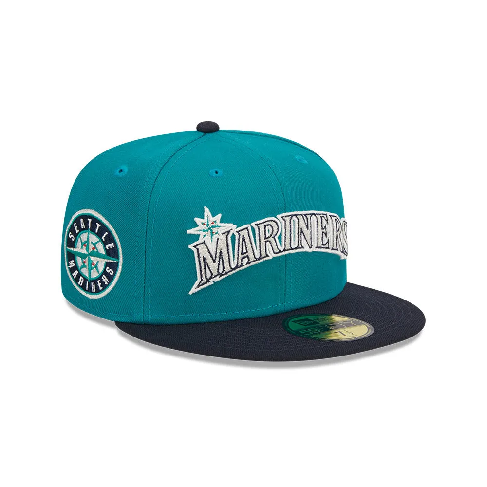 New Era 59Fifty MLB Retro Jersey Script Seattle Mariners