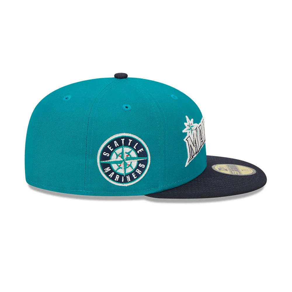 New Era 59Fifty MLB Retro Jersey Script Seattle Mariners