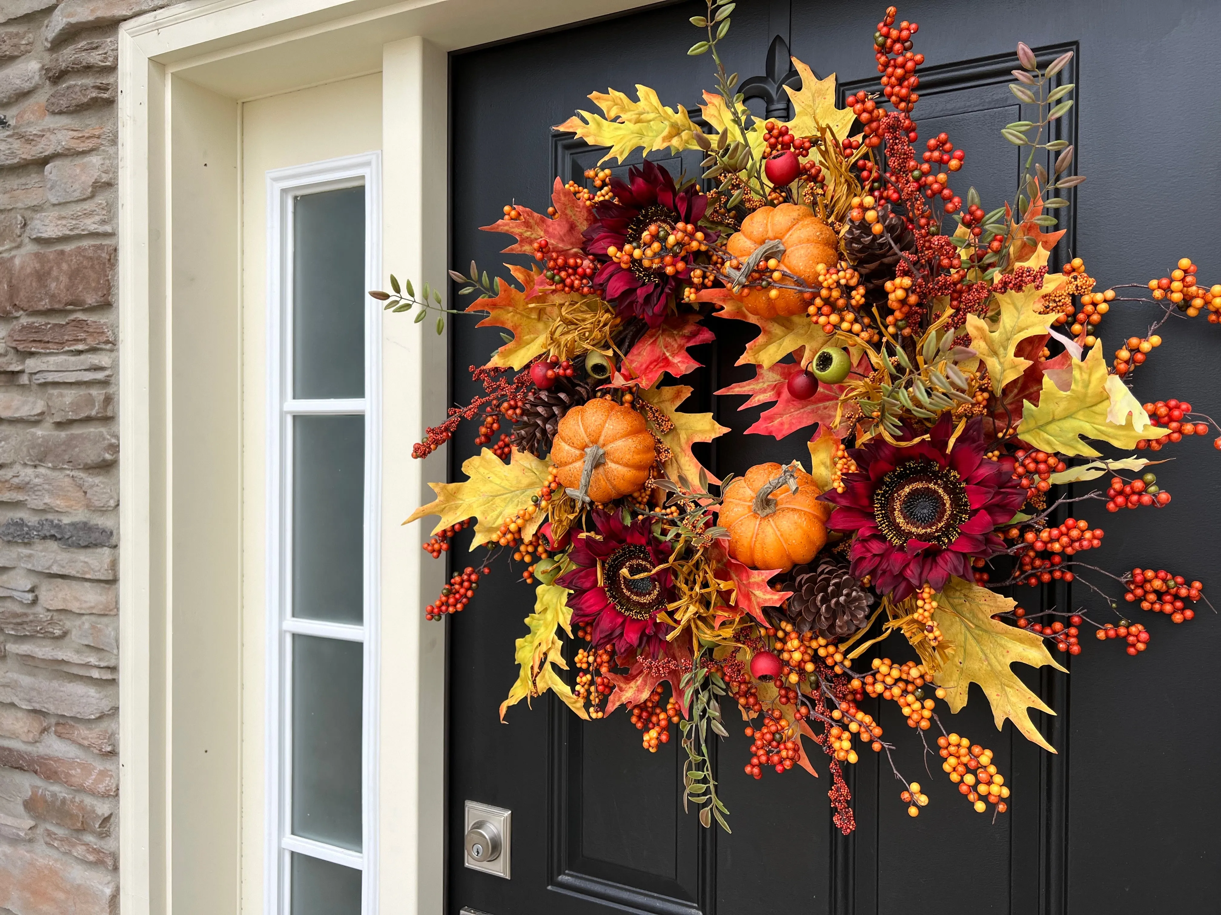 Octoberfest Autumn Wreath