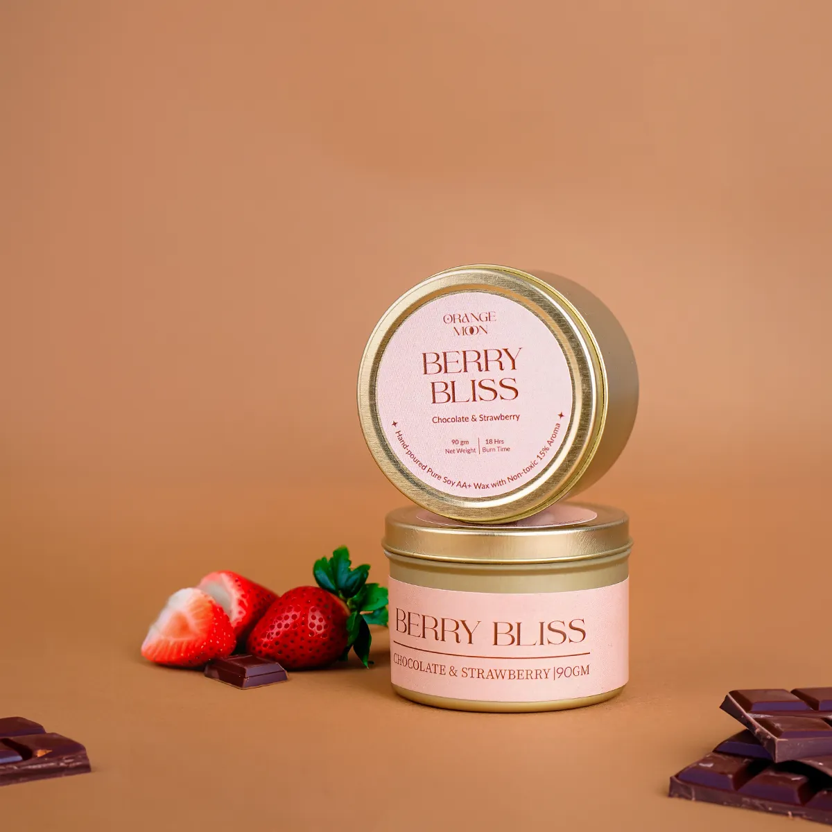 Orange Moon Berry Bliss - Tin Candle