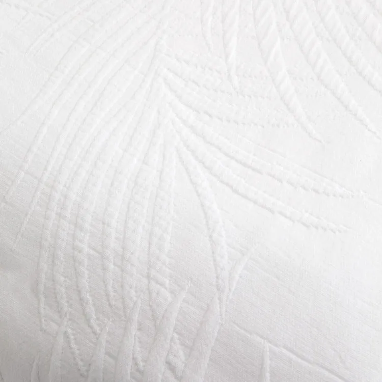 Palm Leaf Bedspread (White)