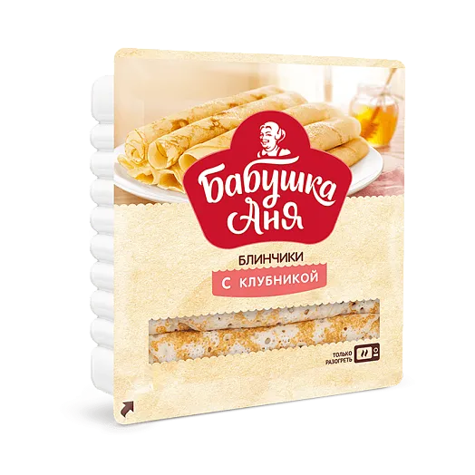 Pancakes with strawberries "Grandma Anya" 360g