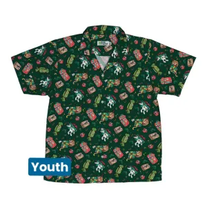 Present Mimics Green Youth Hawaiian Shirt