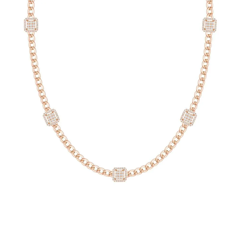Quwa Five Square Necklace