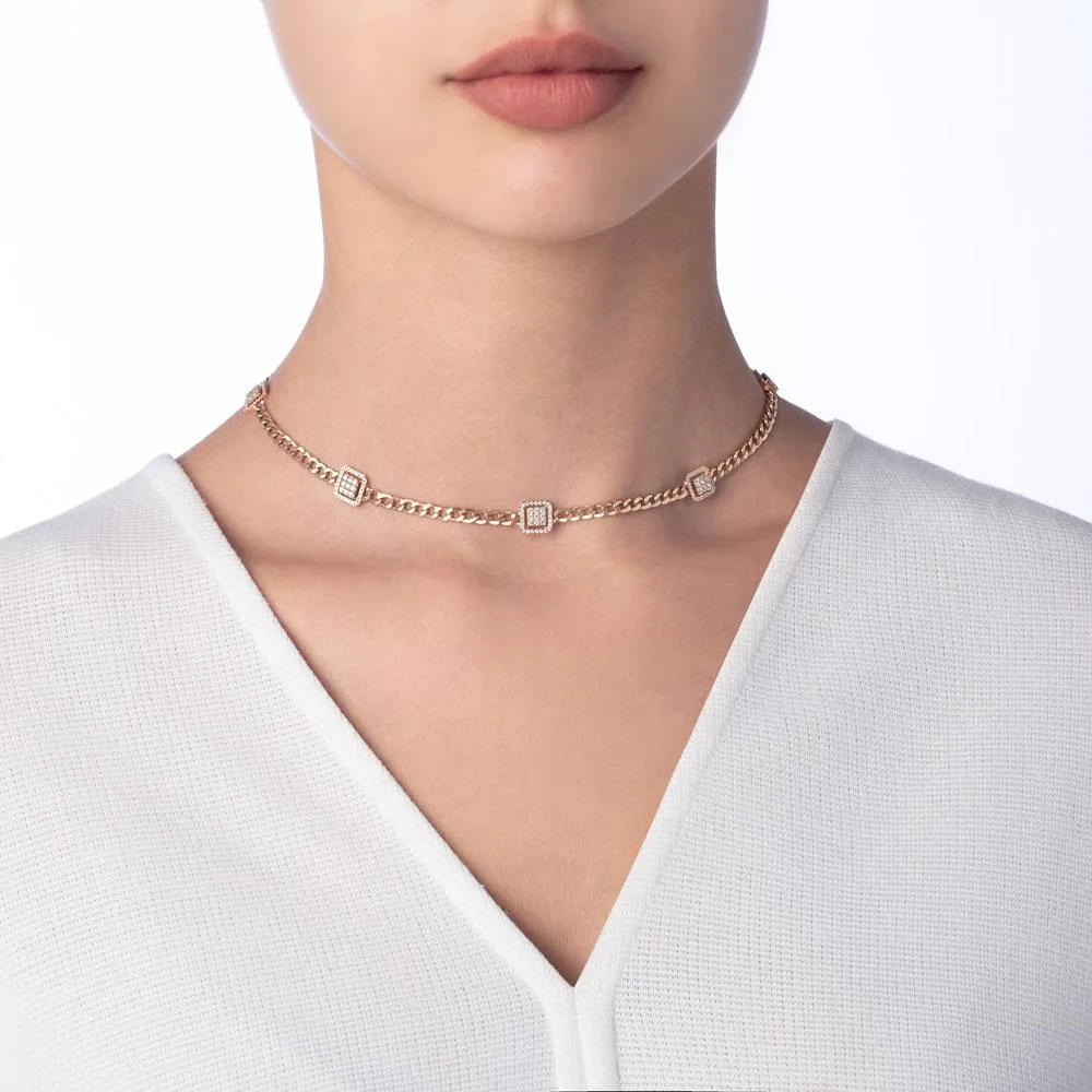 Quwa Five Square Necklace