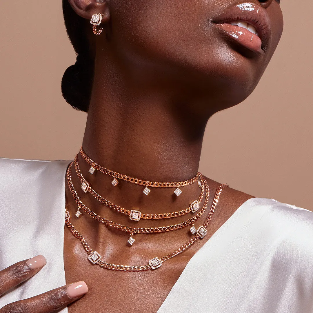 Quwa Five Square Necklace