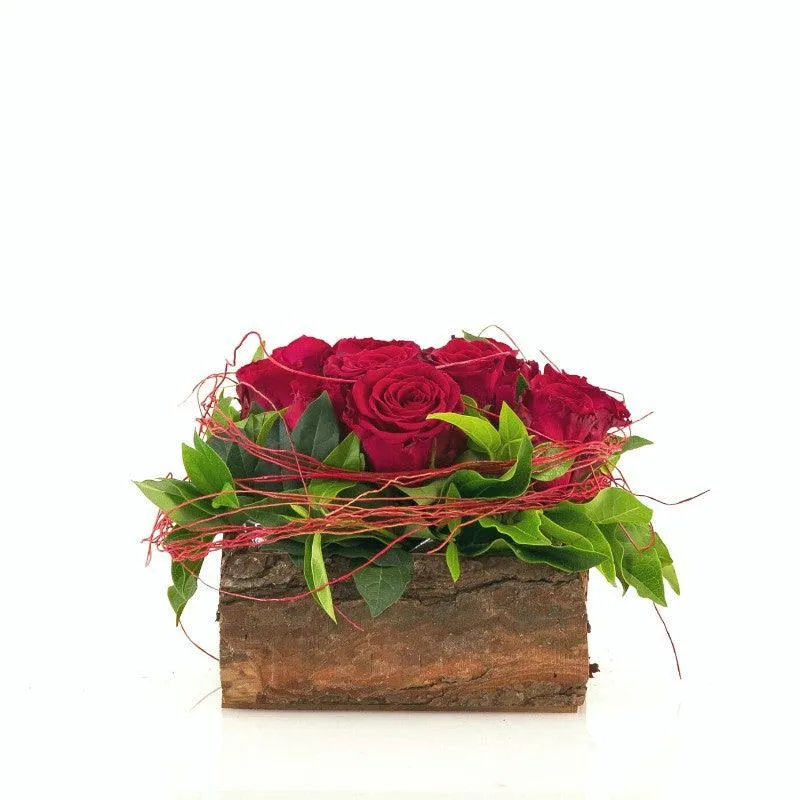 Red Rose Flower Box