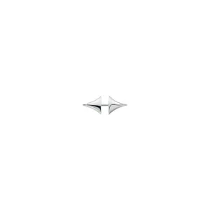 Rose Thorn Single Bar Earring - Silver