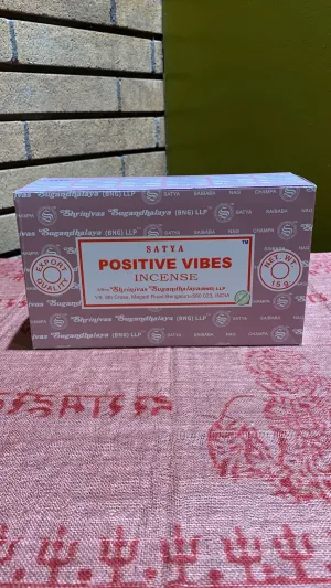 Satya Positive Vibes Stick Incense - 15 Gram Pack