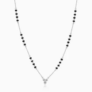 Silver Three Stone Mangalsutra