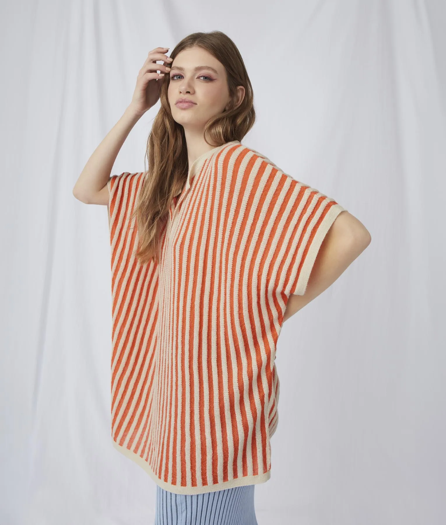 Striped Poncho