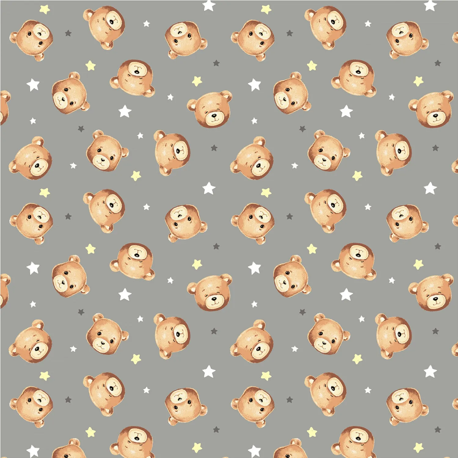 Sweet Dreams | Grey Baby Bear Flannel by Whistler Studios for Windham | 53873F-3