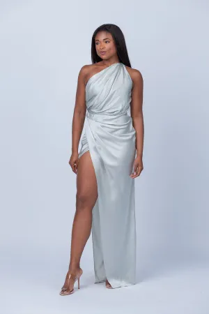 The Sei Drape Gown in Tin