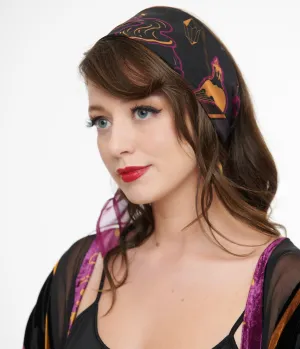 Unique Vintage Mystical Icons Hair Scarf