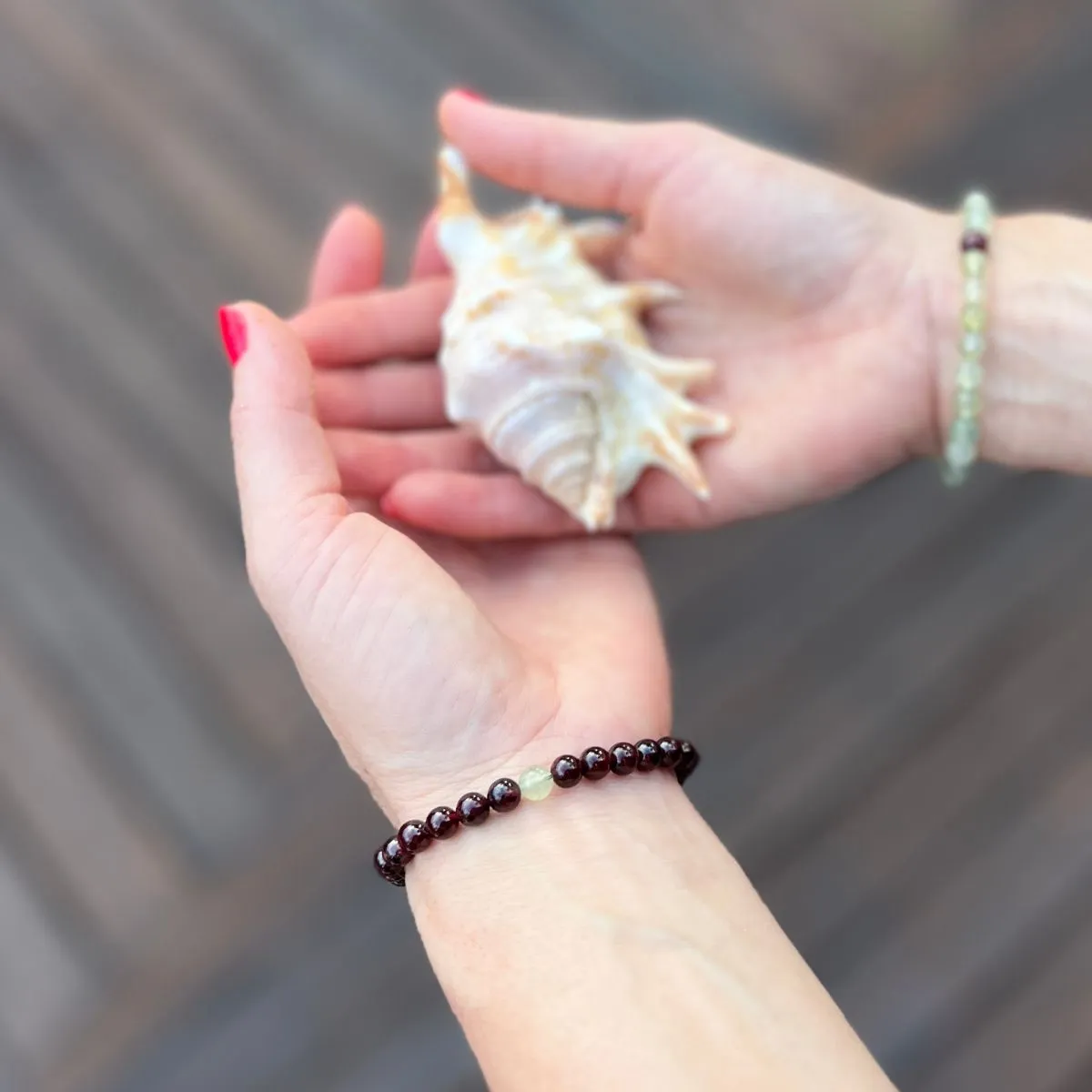 Uplifting Humanity Garnet Bracelet