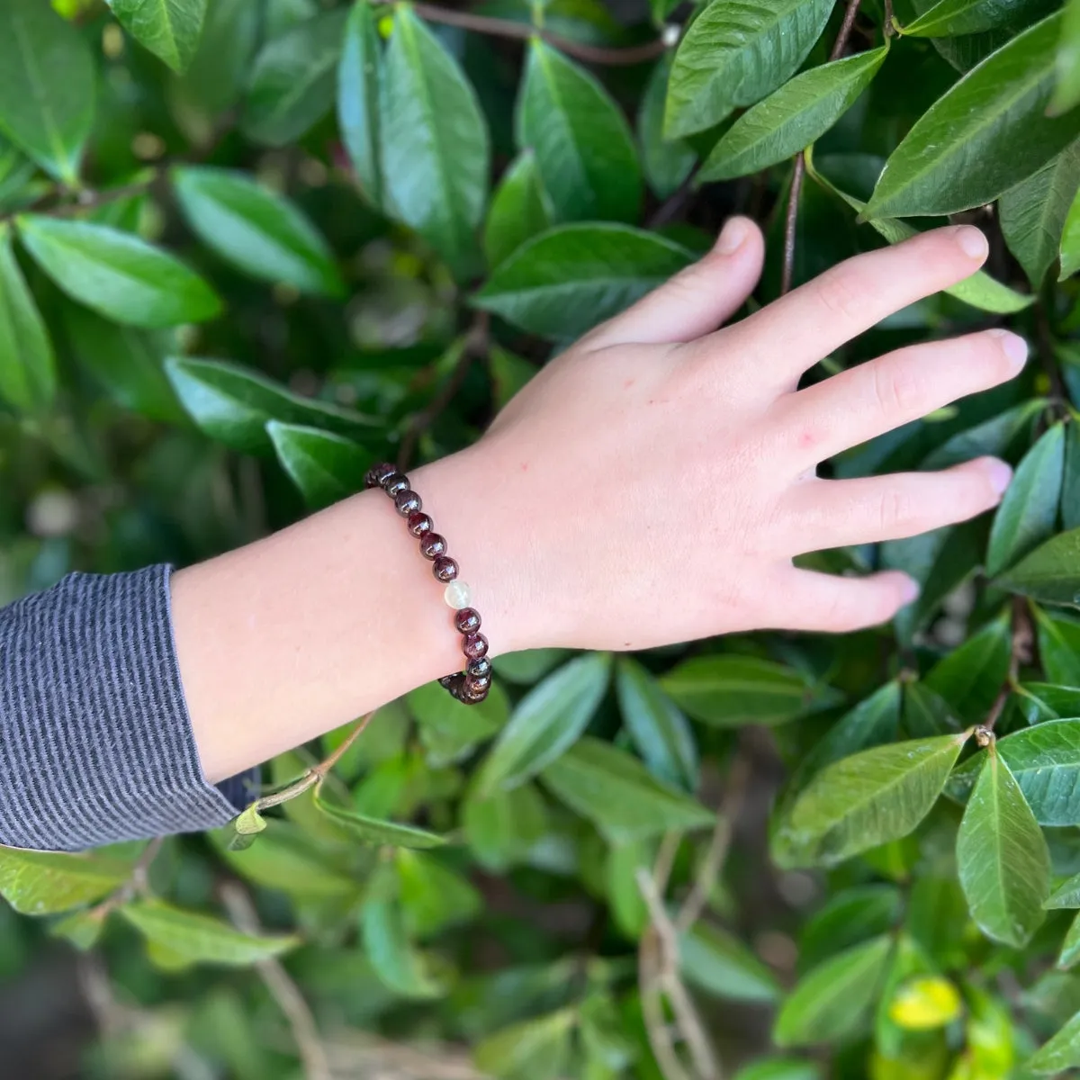 Uplifting Humanity Garnet Bracelet