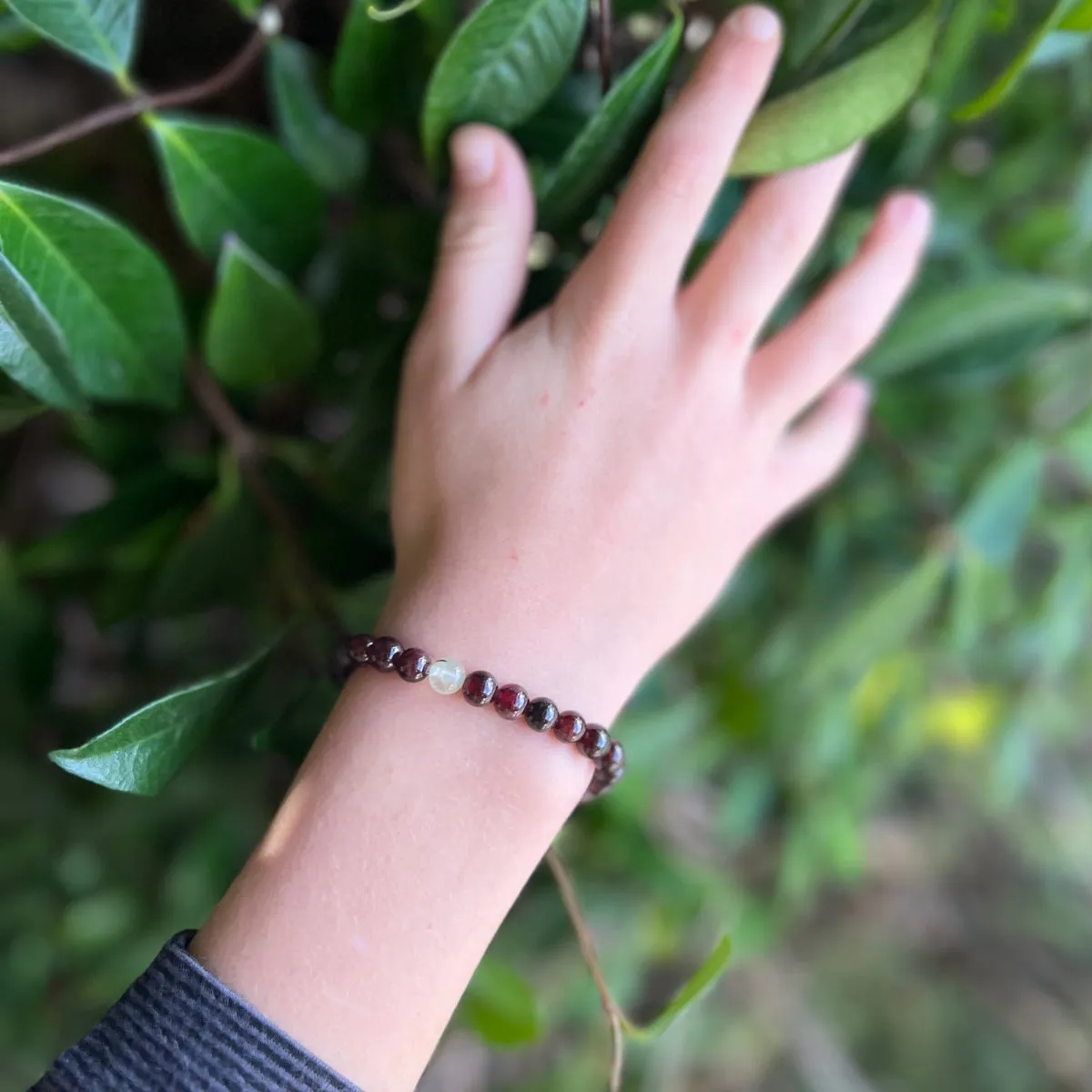 Uplifting Humanity Garnet Bracelet