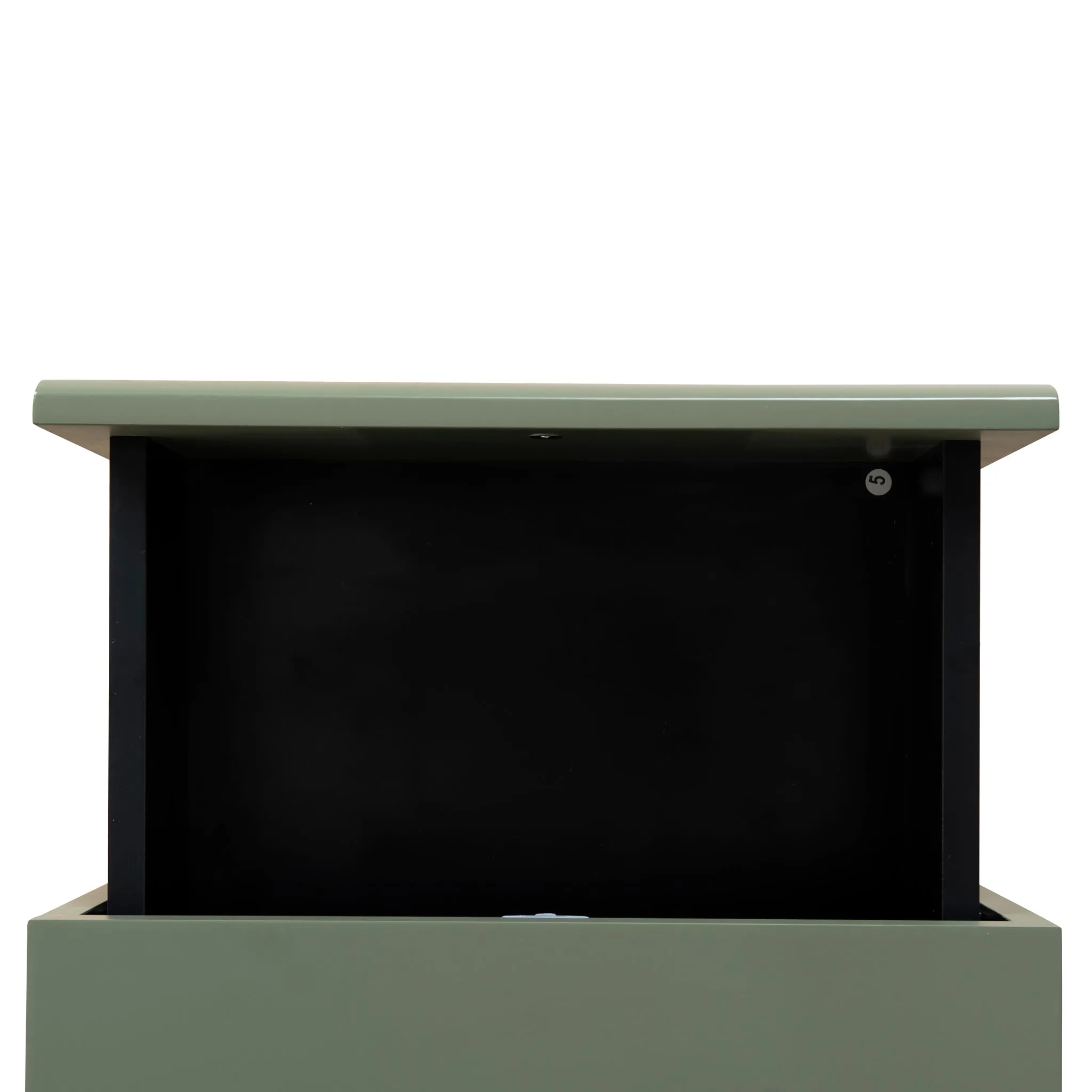 Vasuda 48cm Bedside Table - Green