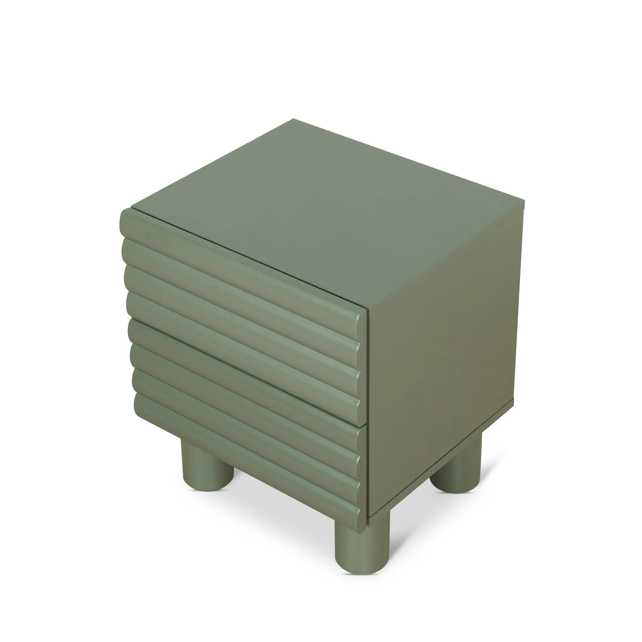 Vasuda 48cm Bedside Table - Green