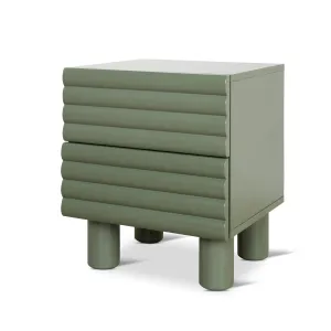 Vasuda 48cm Bedside Table - Green