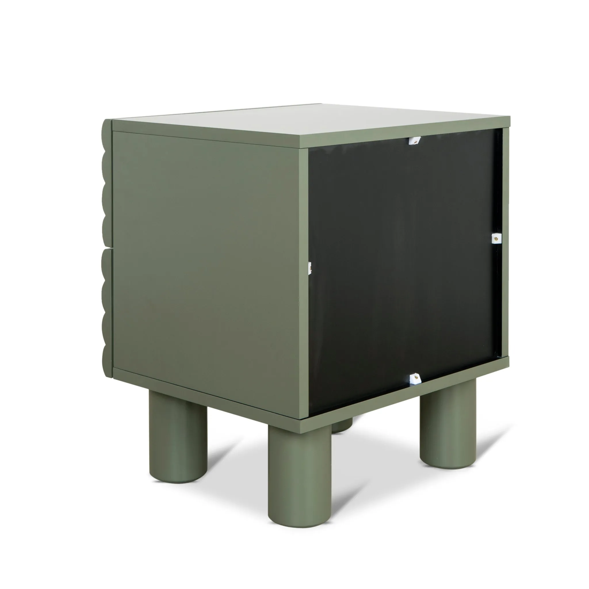 Vasuda 48cm Bedside Table - Green