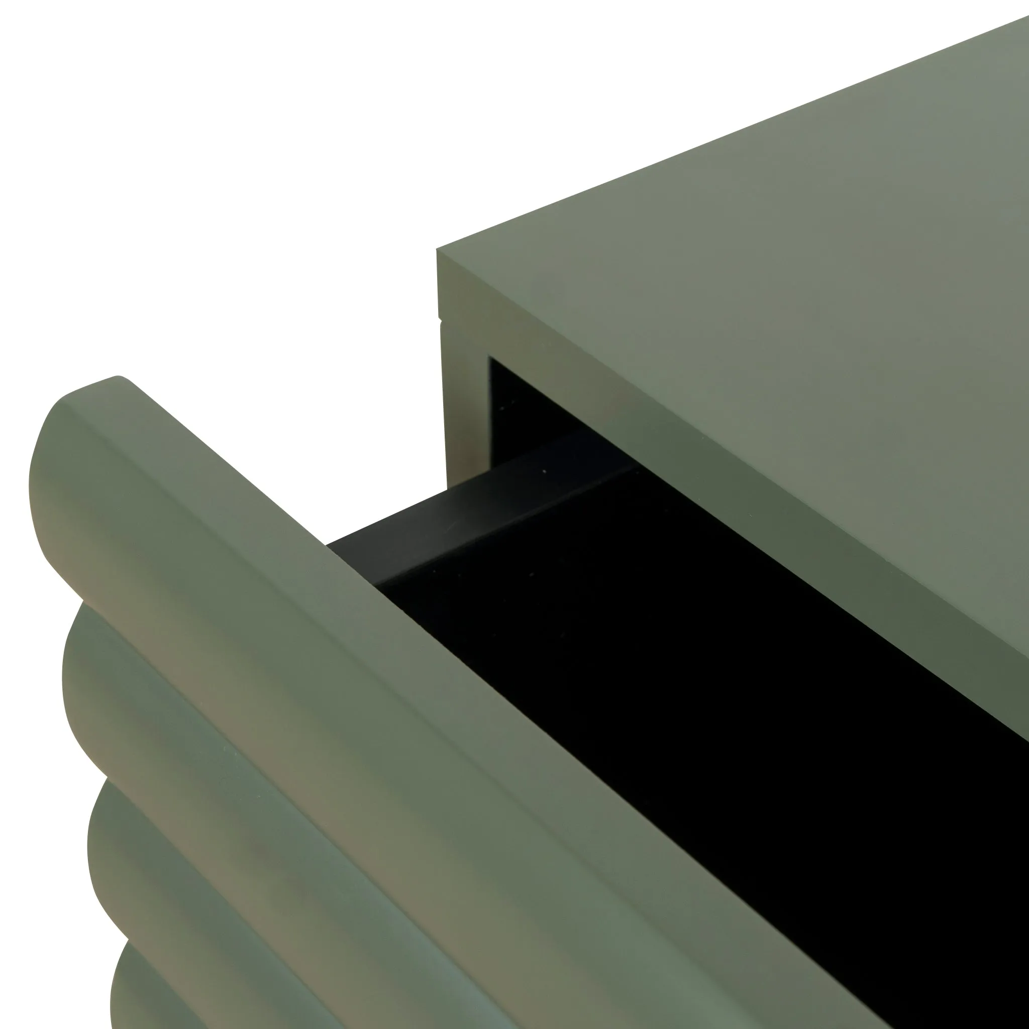 Vasuda 48cm Bedside Table - Green