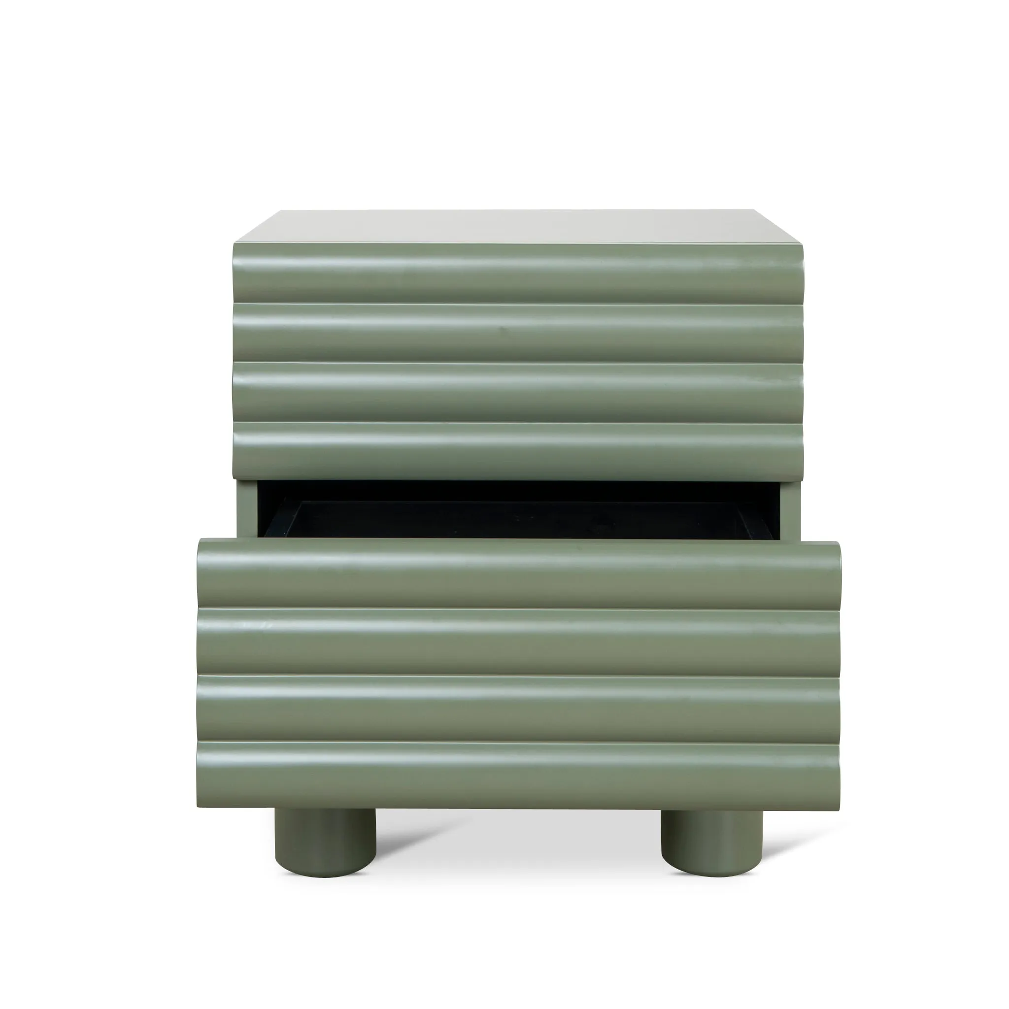 Vasuda 48cm Bedside Table - Green