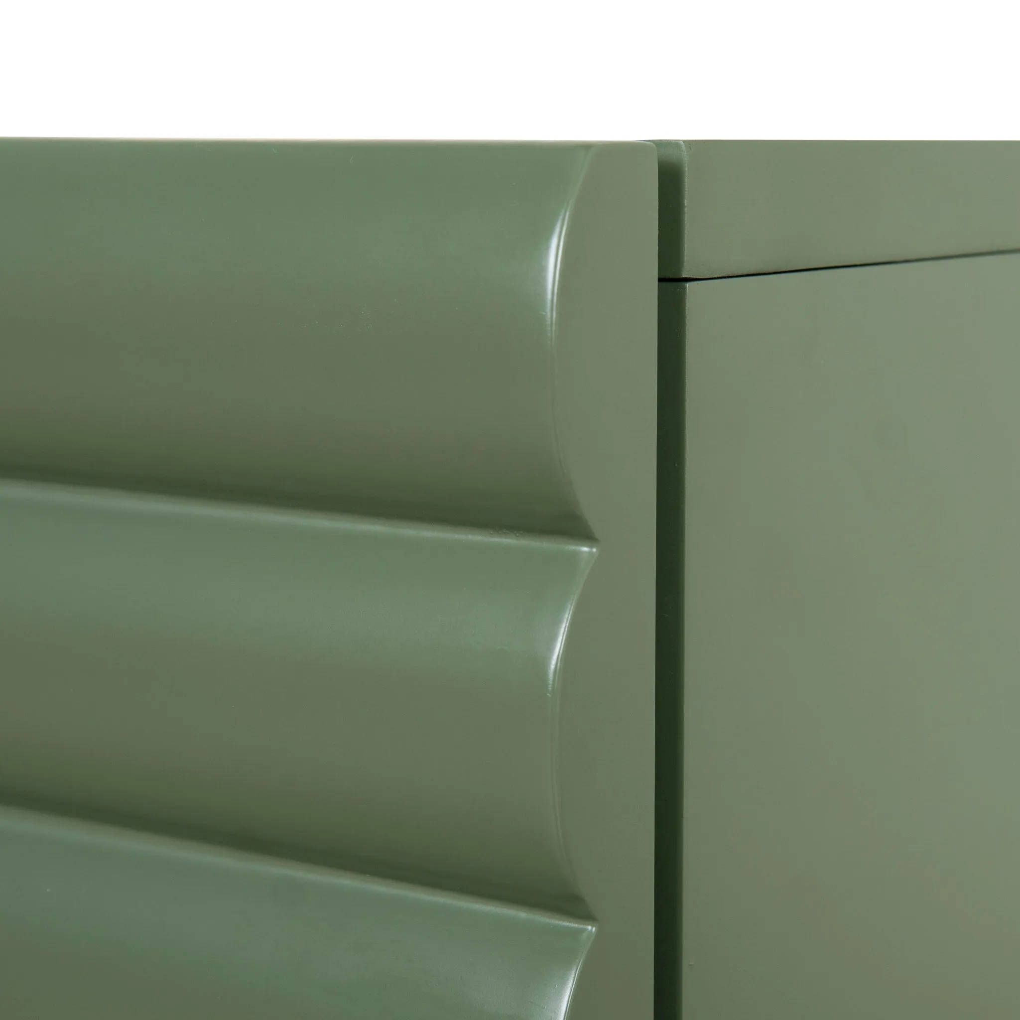 Vasuda 48cm Bedside Table - Green