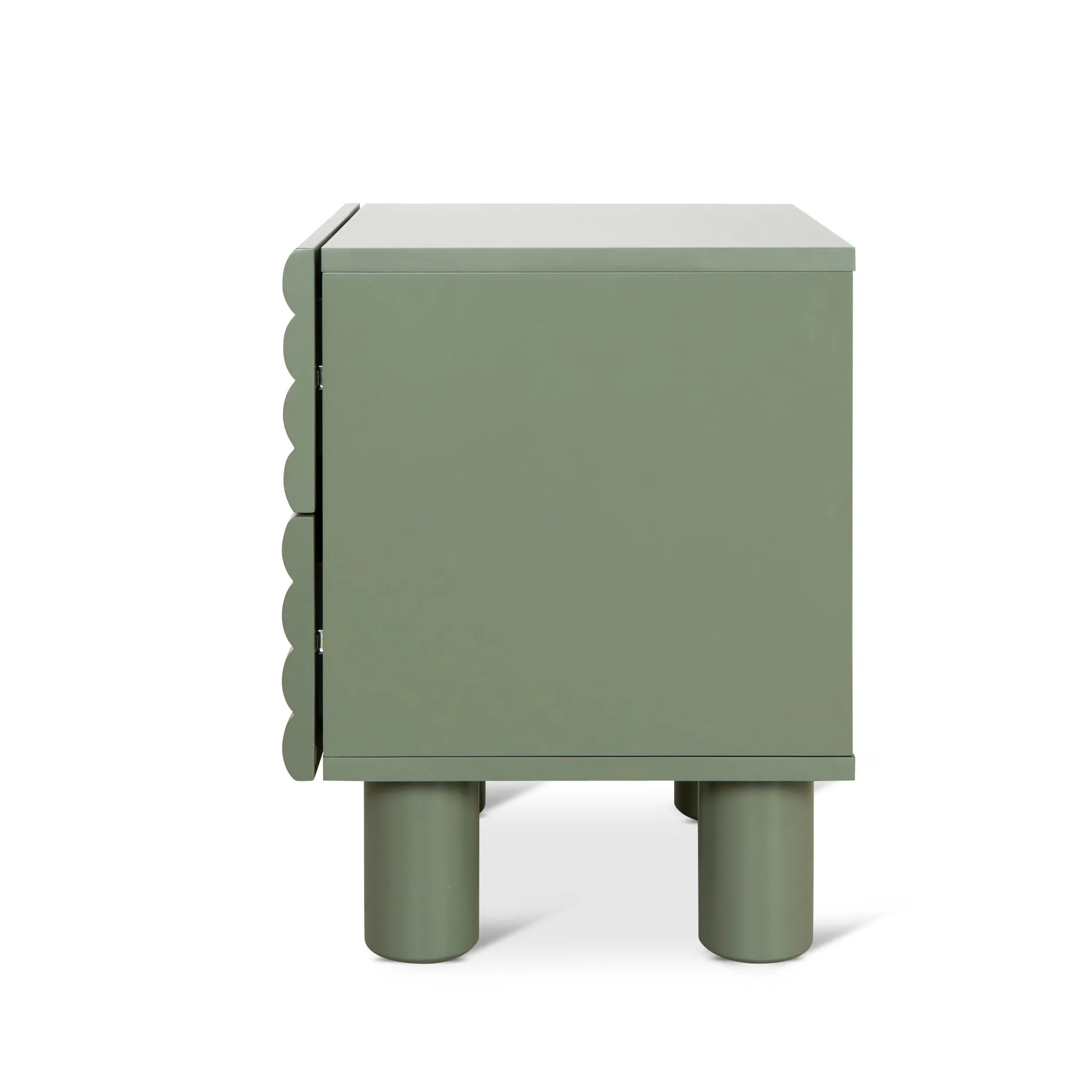 Vasuda 48cm Bedside Table - Green